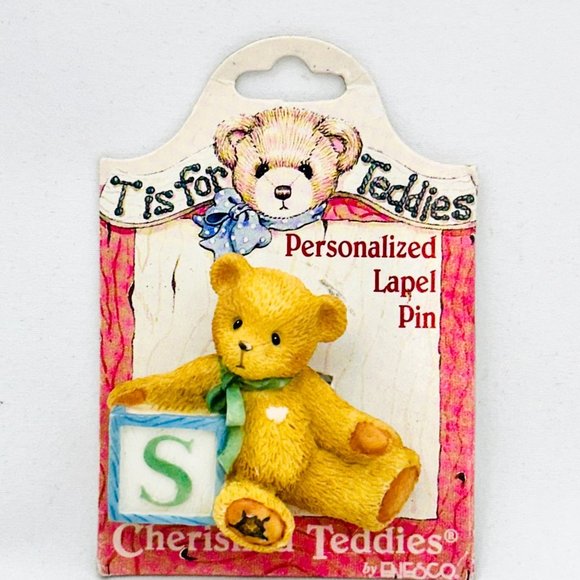 Cherished Teddies Personalized Lapel Pin by Enesco Vintage 1996 - Picture 7 of 7